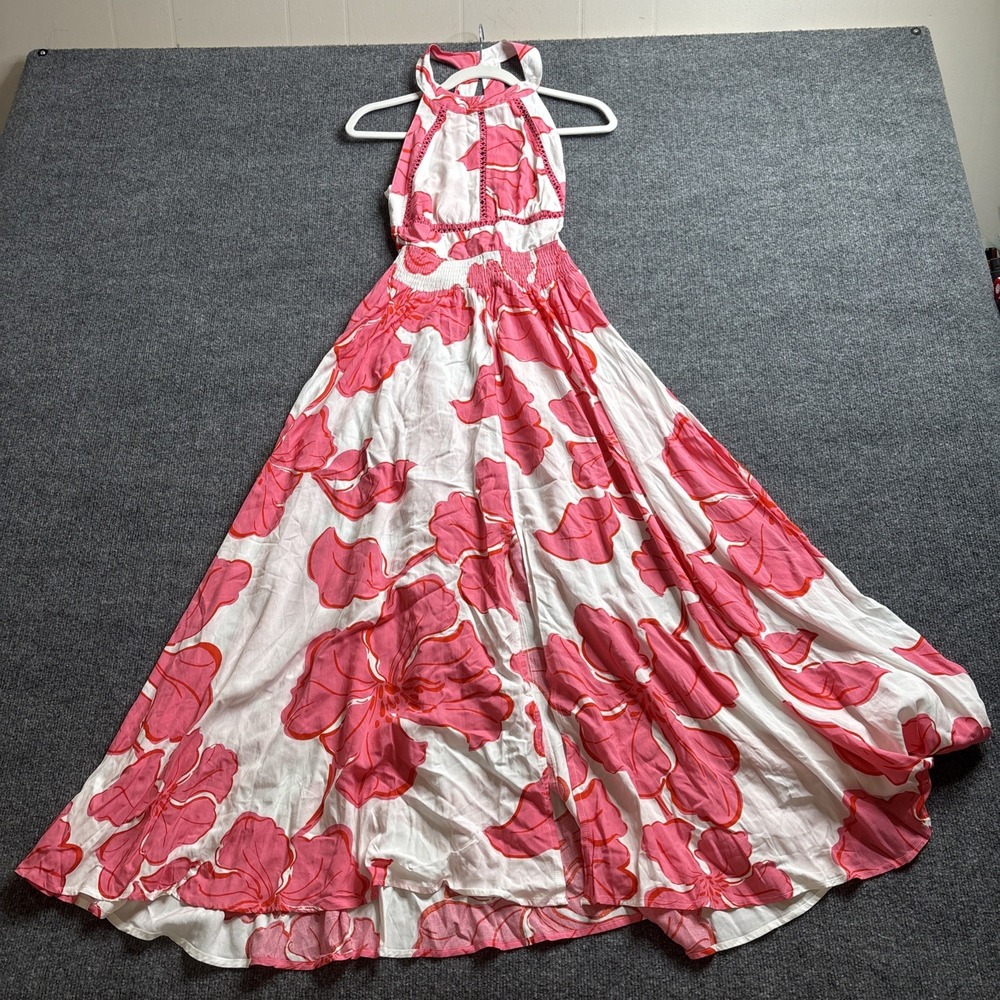Abel The Label Maxi Paloma Dress Women's Medium Anthropologie Floral Slit